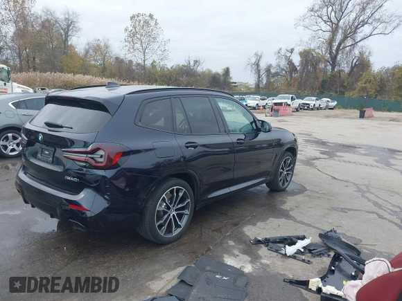 2023 BMW X3 M40i with VIN 5UX83DP07P9P81076, listed as a IAAI auction lot 40842928 with 22,459 mi miles and . Bid and sale history available at DreamBid. Image 4.