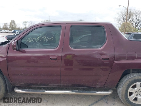 2008 Honda Ridgeline RTL with VIN 2HJYK16558H511163, listed as a IAAI auction lot 42037960 with 191,456 mi miles. Bid and sale history available at carsss.com. Image 14.