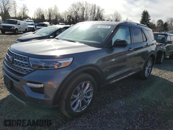 2023 Ford Explorer Limited z VIN 1FMSK7FH8PGA86843, wystawiony jako Copart lot #48033575 z przebiegiem 34 974 mil mil oraz Szkoda całkowita • Salvage title. Historia ofert i sprzedaży dostępna na DreamBid. Obrazek 1.