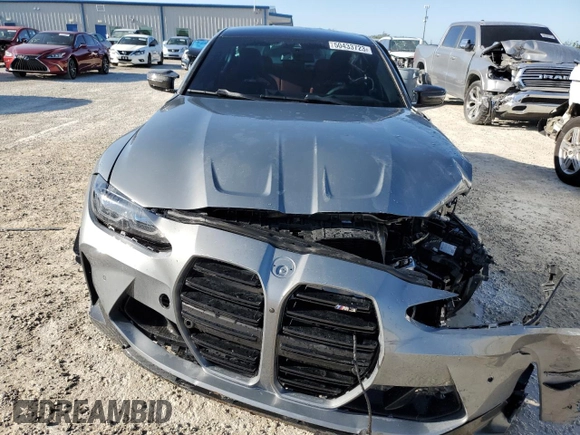 2023 BMW M3 with VIN WBS53AY08PFP08696, listed as a Copart auction lot 50433723 with 2,855 mi miles and Non repairable. Bid and sale history available at DreamBid. Image 5.