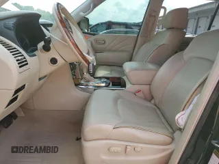 2015 Infiniti QX80 with VIN JN8AZ2NF7F9572565, listed as a Copart auction lot 58494415 with 122,609 mi miles and Salvage title. Bid and sale history available at DreamBid. Image 7.