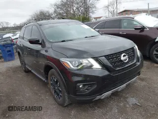 2020 Nissan Pathfinder SV with VIN 5N1DR2BN3LC584694, listed as a IAAI auction lot 41836601 with 110,837 mi miles. Bid and sale history available at carsss.com. Image 1.
