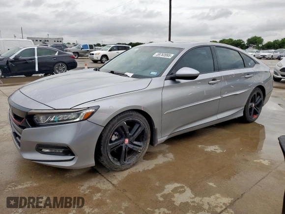 2019 Honda Accord Sport with VIN 1HGCV2E30KA033074, listed as a Copart auction lot 59763995 with 130,434 mi miles and Salvage title. Bid and sale history available at DreamBid. Image 1.