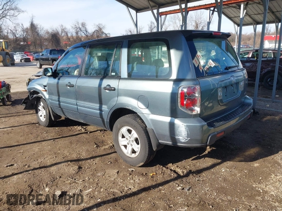 2006 Honda Pilot LX with VIN 2HKYF18156H542940, listed as a IAAI auction lot 41653949 with 152,321 mi miles and . Bid and sale history available at DreamBid. Image 3.