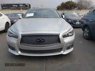 2017 Infiniti Q50 3.0t Premium with VIN JN1EV7APXHM741839, listed as a IAAI auction lot 41260299 with 107,644 mi miles. Bid and sale history available at carsss.com. Image 12.