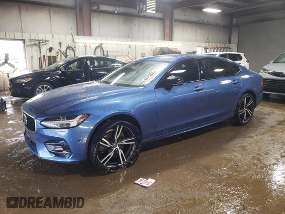 2020 Volvo S90 R-Design with VIN LVYA22MT9LP169906, listed as a Copart auction lot 48792825 with 70,494 mi miles and Salvage Title. Bid and sale history available at carsss.com. Image 1.