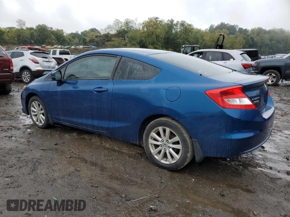 2012 Honda Civic Cpe EX-L with VIN 2HGFG3B90CH528514, listed as a Copart auction lot 71647564 with 189,980 mi miles and Salvage Title. Bid and sale history available at carsss.com. Image 2.
