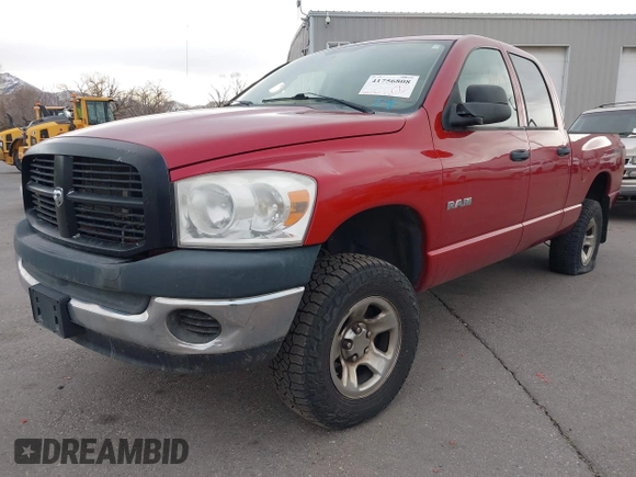 2008 Dodge 1500 with VIN 1D7HU18N48J154753, listed as a IAAI auction lot 41756808 with 166,020 mi miles and . Bid and sale history available at DreamBid. Image 17.