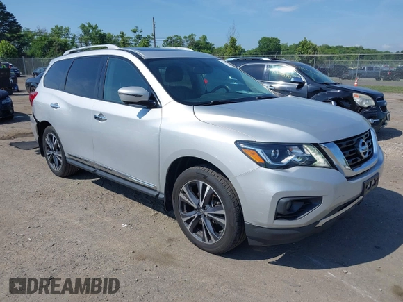 2018 Nissan Pathfinder SL with VIN 5N1DR2MMXJC631379, listed as a IAAI auction lot 42585871 with 92,610 mi miles and . Bid and sale history available at DreamBid. Image 1.
