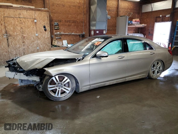 2020 Mercedes-Benz S-Class S 450 with VIN W1KUG6EB1LA585797, listed as a Copart auction lot 58983764 with 0 mi miles. Bid and sale history available at carsss.com. Image 1.