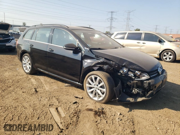 2017 Volkswagen Golf SportWagen S with VIN 3VWC17AU0HM536537, listed as a Copart auction lot 71959704 with 48,502 mi miles and Salvage Title. Bid and sale history available at carsss.com. Image 4.