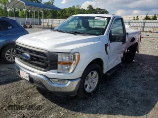 2021 Ford F-150 XL with VIN 1FTMF1CP5MKE21303, listed as a Copart auction lot 56406605 with 93,906 mi miles and Salvage title. Bid and sale history available at DreamBid. Image 1.