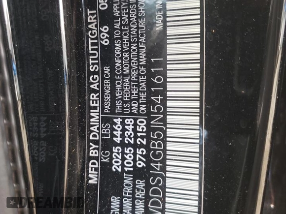 2018 Mercedes-Benz CLA 250 with VIN WDDSJ4GB5JN541611, listed as a Copart auction lot 67719453 with 69,538 mi miles and . Bid and sale history available at DreamBid. Image 12.
