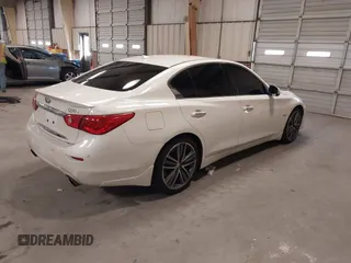 2016 Infiniti Q50 3.0t Premium with VIN JN1EV7APXGM303157, listed as a IAAI auction lot 41292630 with 108,876 mi miles. Bid and sale history available at carsss.com. Image 4.