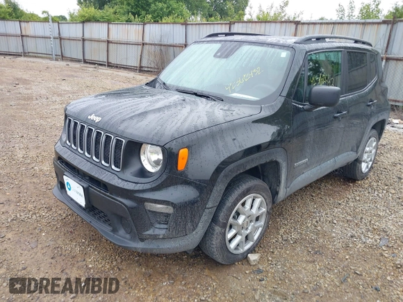 2022 Jeep Renegade Sport with VIN ZACNJDA1XNPN73830, listed as a IAAI auction lot 42362432 with 26,273 mi miles and . Bid and sale history available at DreamBid. Image 2.