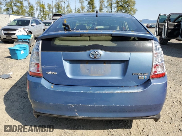 2007 Toyota Prius with VIN JTDKB20U477635872, listed as a Copart auction lot 54506005 with 80,023 mi miles and Clean Title. Bid and sale history available at carsss.com. Image 6.