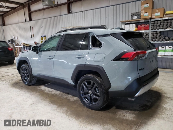 2023 Toyota RAV4 Adventure with VIN 2T3J1RFV8PW362575, listed as a Copart auction lot 43736115 with 36,402 mi miles and Salvage Title. Bid and sale history available at carsss.com. Image 2.