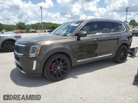 2020 Kia Telluride EX with VIN 5XYP34HC4LG004210, listed as a Copart auction lot 61686495 with 87,198 mi miles and Salvage title. Bid and sale history available at DreamBid. Image 1.