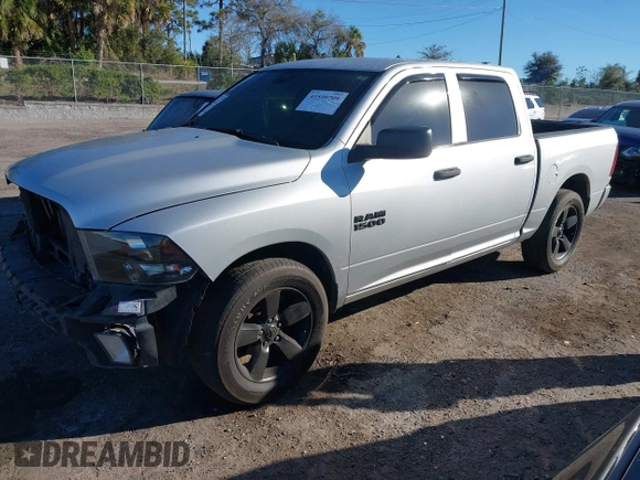 2018 Ram 1500 Express with VIN 1C6RR6KG0JS284186, listed as a IAAI auction lot 41599709 with 147,981 mi miles and . Bid and sale history available at DreamBid. Image 2.