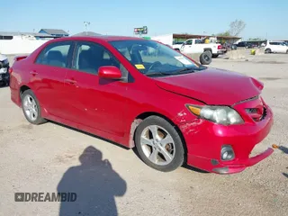 2012 Toyota Corolla L with VIN 5YFBU4EE8CP043696, listed as a IAAI auction lot 41958850 with 134,989 mi miles. Bid and sale history available at carsss.com. Image 1.