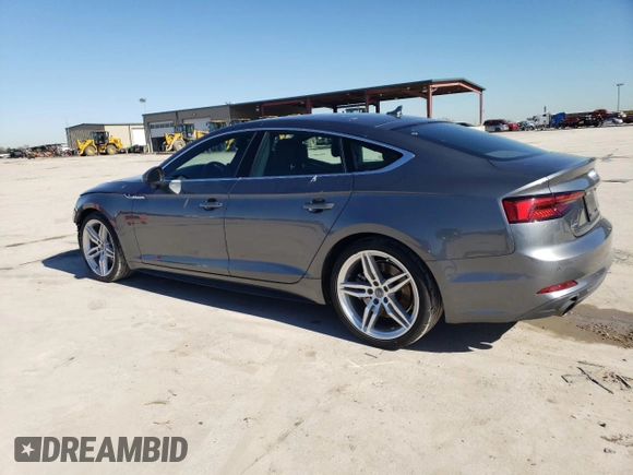 2018 Audi A5 Sportback Premium Plus with VIN WAUENCF53JA066286, listed as a Copart auction lot 39546854 with 52,596 mi miles. Bid and sale history available at carsss.com. Image 2.