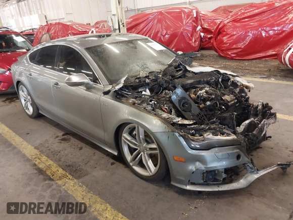 2014 Audi S7 Prestige with VIN WAUW2AFC5EN012180, listed as a IAAI auction lot 40895822 with 1 mi miles. Bid and sale history available at carsss.com. Image 1.