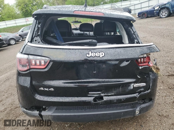 2019 Jeep Compass Latitude with VIN 3C4NJDBB6KT641300, listed as a Copart auction lot 55918885 with 96,965 mi miles and Clean title. Bid and sale history available at DreamBid. Image 6.