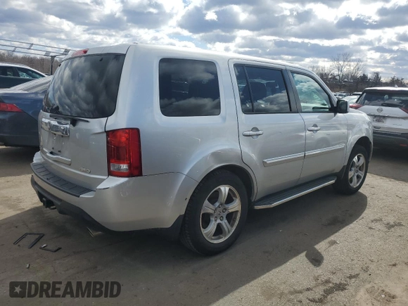 2013 Honda Pilot EX-L with VIN 5FNYF4H68DB005956, listed as a Copart auction lot 47853755 with 165,644 mi miles and Salvage Title. Bid and sale history available at carsss.com. Image 3.