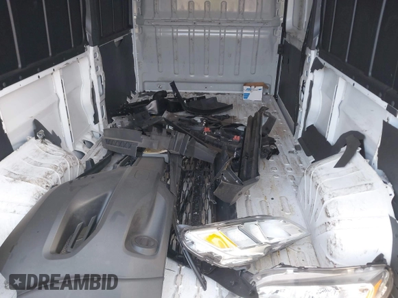 2023 Ram ProMaster Cargo with VIN 3C6MRVHG1PE543548, listed as a IAAI auction lot 41616864 with 41,453 mi miles. Bid and sale history available at carsss.com. Image 12.