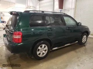 2001 Toyota Highlander with VIN JTEGF21A710006262, listed as a Copart auction lot 49304855 with 281,636 mi miles and Clean Title. Bid and sale history available at carsss.com. Image 3.