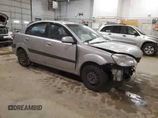 2008 Kia Rio LX with VIN KNADE123886386205, listed as a Copart auction lot 46245725 with Not Provided miles and Salvage Title. Bid and sale history available at DreamBid. Image 4.