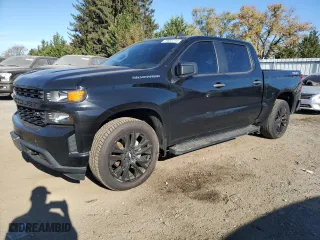 2020 Chevrolet Silverado 1500 Custom with VIN 1GCUYBEF1LZ260720, listed as a Copart auction lot 73553114 with 179,907 mi miles and Salvage Title. Bid and sale history available at carsss.com. Image 1.