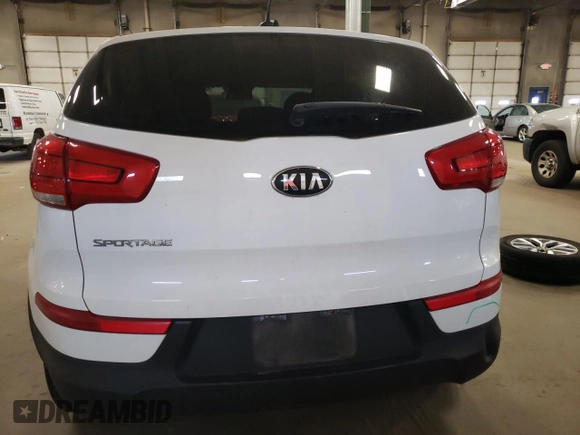 2015 Kia Sportage LX with VIN KNDPBCAC7F7772711, listed as a Copart auction lot 55059185 with 78,387 mi miles and Salvage Title. Bid and sale history available at carsss.com. Image 6.