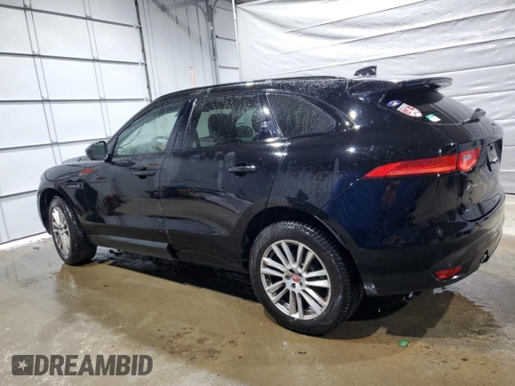 2019 Jaguar F-Pace 25t Prestige with VIN SADCK2FX7KA366367, listed as a Copart auction lot 47633855 with 34,847 mi miles and Salvage title. Bid and sale history available at DreamBid. Image 2.