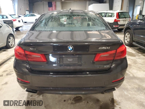 2019 BMW 5 Series 540i xDrive with VIN WBAJE7C54KWD55016, listed as a Copart auction lot 56281805 with 49,623 mi miles and Salvage title. Bid and sale history available at DreamBid. Image 6.