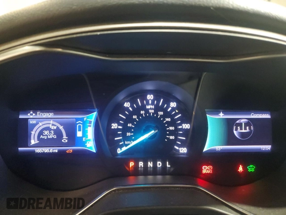 2013 Ford Fusion SE Hybrid with VIN 3FA6P0LU6DR193755, listed as a Copart auction lot 48510635 with 165,795 mi miles and Salvage Title. Bid and sale history available at DreamBid. Image 9.