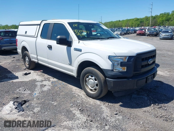 2016 Ford F-150 XL with VIN 1FTEX1CG0GFC65847, listed as a IAAI auction lot 42109907 with 184,087 mi miles and . Bid and sale history available at carsss.com. Image 1.