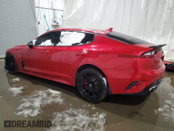 2018 Kia Stinger GT2 with VIN KNAE55LC6J6028469, listed as a Copart auction lot 42909065 with 97,136 mi miles and Salvage Title. Bid and sale history available at DreamBid. Image 2.