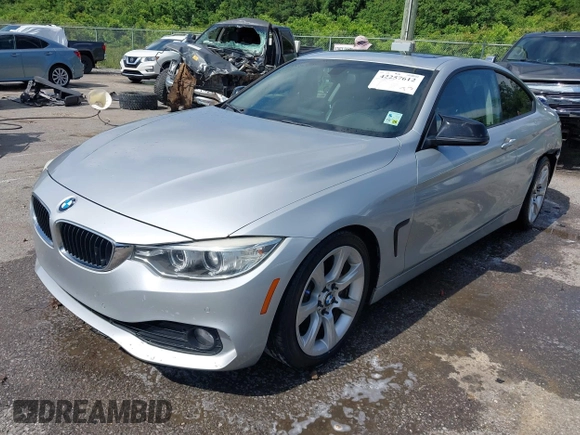 2014 BMW 4 Series 435i with VIN WBA3R1C52EK191381, listed as a IAAI auction lot 42257612 with 161,112 mi miles and . Bid and sale history available at DreamBid. Image 2.