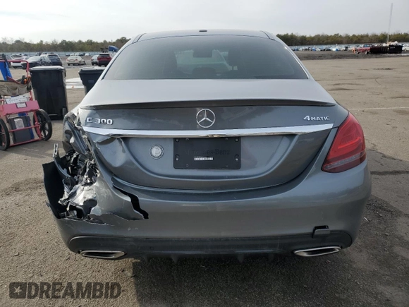 2020 Mercedes-Benz C 300 with VIN W1KWF8EBXLR573639, listed as a Copart auction lot 43644675 with 21,048 mi miles and Non Repairable. Bid and sale history available at DreamBid. Image 6.