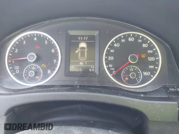 2012 Volkswagen Tiguan with VIN WVGCV7AX6CW589605, listed as a IAAI auction lot 41916090 with 123,223 mi miles and . Bid and sale history available at DreamBid. Image 7.