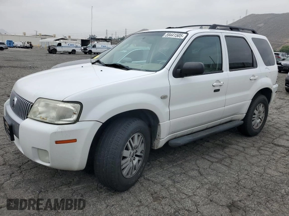 2005 Mercury Mariner Luxury z VIN 4M2YU56155DJ08841, wystawiony jako Copart lot #59441505 z przebiegiem 186 217 mil mil oraz Czysty tytuł • Clean title. Historia ofert i sprzedaży dostępna na DreamBid. Obrazek 1.