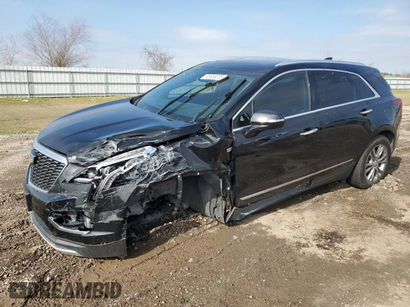 2021 Cadillac XT5 FWD Premium Luxury with VIN 1GYKNCRS1MZ107036, listed as a Copart auction lot 45534075 with 66,813 mi miles and Salvage Title. Bid and sale history available at carsss.com. Image 1.