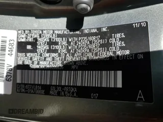 2011 Toyota Sienna XLE AAS с VIN 5TDYK3DC2BS096636, выставлен на аукционе Copart как лот 39746143 с пробегом 77 793 миль миль и На запчасти • Non repairable. История ставок и продаж доступна на DreamBid. Изображение 13.