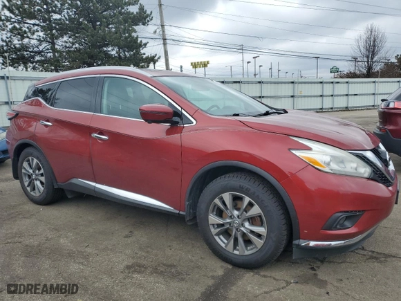 2016 Nissan Murano S with VIN 5N1AZ2MH4GN123640, listed as a Copart auction lot 44959625 with 159,739 mi miles and Salvage Title. Bid and sale history available at carsss.com. Image 4.
