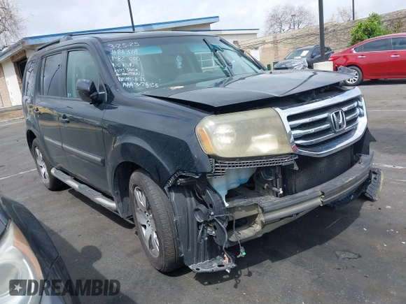 2012 Honda Pilot Touring with VIN 5FNYF3H9XCB008456, listed as a IAAI auction lot 41923004 with Not Provided miles and . Bid and sale history available at DreamBid. Image 1.