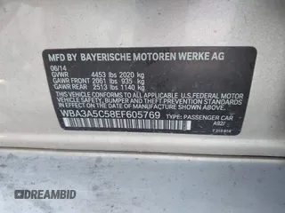 2014 BMW 3 Series 328i z VIN WBA3A5C58EF605769, wystawiony jako IAAI lot #41196374 z przebiegiem 154 225 mil mil oraz . Historia ofert i sprzedaży dostępna na DreamBid. Obrazek 9.