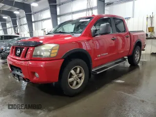2011 Nissan Titan SL with VIN 1N6BA0ECXBN314556, listed as a Copart auction lot 62058905 with 205,631 mi miles and Salvage title. Bid and sale history available at DreamBid. Image 1.