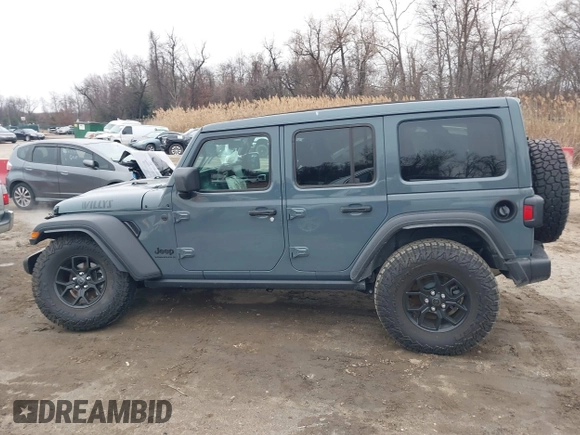 2024 Jeep Wrangler Sport S with VIN 1C4PJXDG7RW263740, listed as a IAAI auction lot 41551988 with 5,122 mi miles and . Bid and sale history available at DreamBid. Image 14.