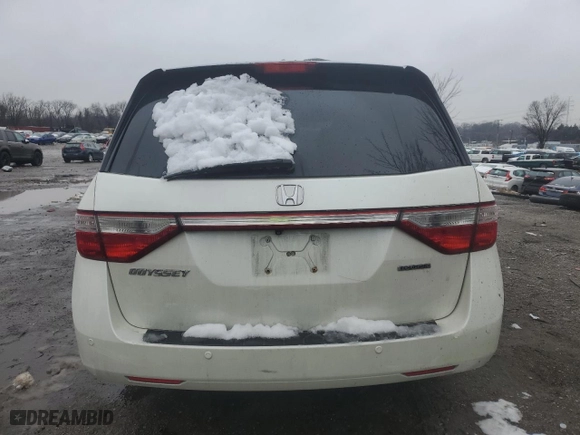 2013 Honda Odyssey Touring with VIN 5FNRL5H96DB091264, listed as a Copart auction lot 44904045 with 0 mi miles and Salvage Title. Bid and sale history available at carsss.com. Image 6.